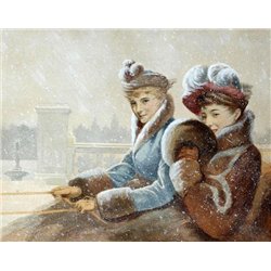 Поездка в санках