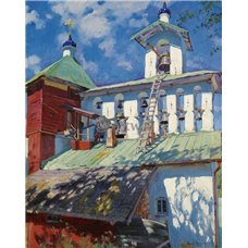 Картина на холсте по фото Модульные картины Печать портретов на холсте Псково-Печерский монастырь