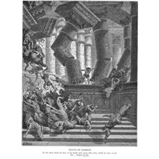 Картина на холсте по фото Модульные картины Печать портретов на холсте Смерть Самсона, Ветхий Завет
