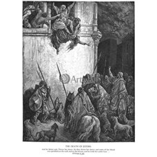 Картина на холсте по фото Модульные картины Печать портретов на холсте Смерть царицы Иезавели, Ветхий Завет