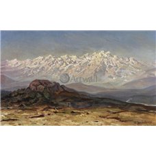 Картина на холсте по фото Модульные картины Печать портретов на холсте Снежные вершины