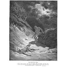 Картина на холсте по фото Модульные картины Печать портретов на холсте Смерть Авеля, Ветхий Завет