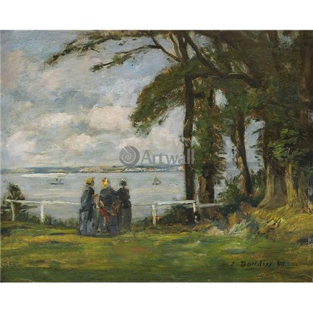 Пейзаж с тремя дамами