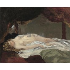 Картина на холсте по фото Модульные картины Печать портретов на холсте Спящая обнаженная