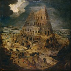 Картина на холсте по фото Модульные картины Печать портретов на холсте Строительство Вавилонской башни