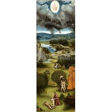 Картина на холсте по фото Модульные картины Печать портретов на холсте Страшный суд, левая часть триптиха «Рай с падением ангелов»