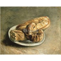 Портреты картины репродукции на заказ - Тарелка с хлебом