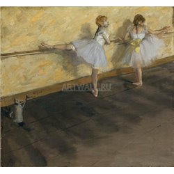 Танцовщицы, тренирующиеся у барьера - Модульная картины, Репродукции, Декоративные панно, Декор стен