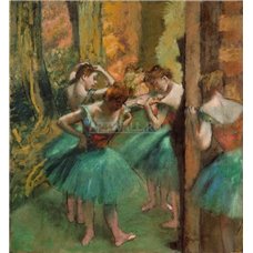 Картина на холсте по фото Модульные картины Печать портретов на холсте Танцовщицы в розовом и зелёном