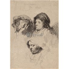 Картина на холсте по фото Модульные картины Печать портретов на холсте Три женских головы