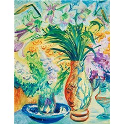 Три вазы с цветами - Модульная картины, Репродукции, Декоративные панно, Декор стен