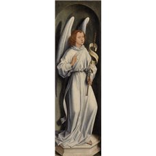 Картина на холсте по фото Модульные картины Печать портретов на холсте Триптих аббата Яна Краббе, левая створка - Благовещение