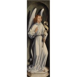 Триптих аббата Яна Краббе, левая створка - Благовещение - Модульная картины, Репродукции, Декоративные панно, Декор стен