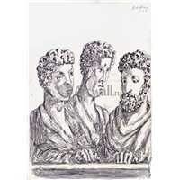 Портреты картины репродукции на заказ - Три философа