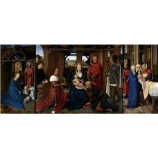Картина на холсте по фото Модульные картины Печать портретов на холсте Триптих Яна Флорейнса