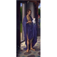 Картина на холсте по фото Модульные картины Печать портретов на холсте Триптих Донне, левая панель - св. Иоанн Креститель
