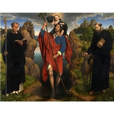 Картина на холсте по фото Модульные картины Печать портретов на холсте Триптих Виллема Морела, центральная панель