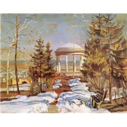 Ранняя весна (Беседка в парке)