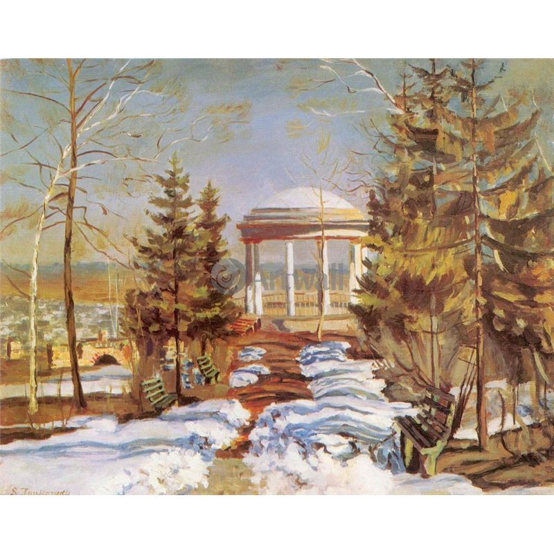 Ранняя весна (Беседка в парке)