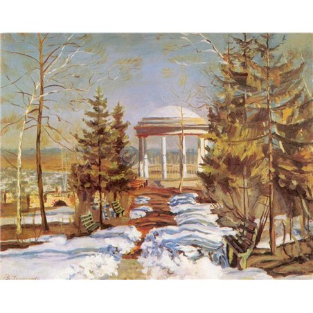 Ранняя весна (Беседка в парке)