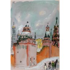 Картина на холсте по фото Модульные картины Печать портретов на холсте У Кремлёвской стены