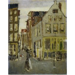 Улица в Амстердаме - Модульная картины, Репродукции, Декоративные панно, Декор стен