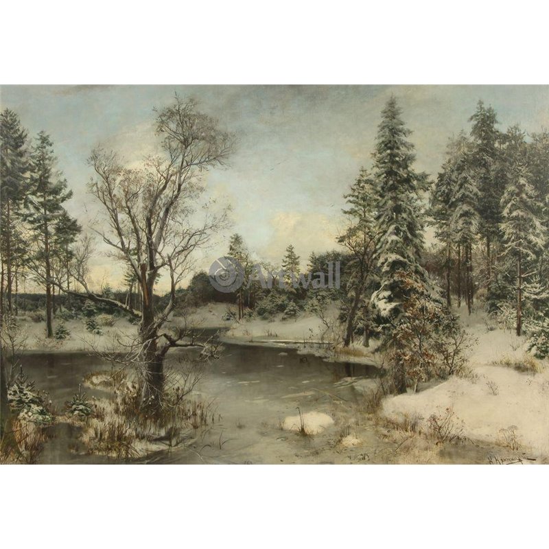 Река зимой