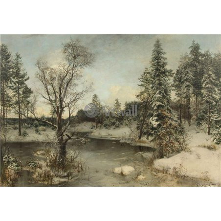 Река зимой