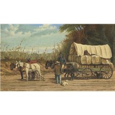 Картина на холсте по фото Модульные картины Печать портретов на холсте Уокер Уильям «Повозка с хлопком»
