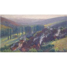 Картина на холсте по фото Модульные картины Печать портретов на холсте Утренний вид Лабастид-дю-Вер