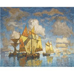 Рыбацкие лодки в лагуне, Венеция