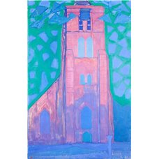 Картина на холсте по фото Модульные картины Печать портретов на холсте Церковная башня, Зеландия