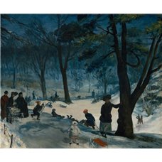 Картина на холсте по фото Модульные картины Печать портретов на холсте Центральный парк, зима