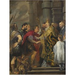 Св. Амвросий, изгоняющий Феодосия из Миланского Собора