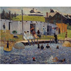 Картина на холсте по фото Модульные картины Печать портретов на холсте Час купания, Честер, Новая Шотландия