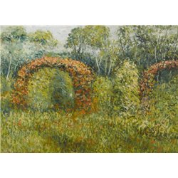 Цветочная арка - Модульная картины, Репродукции, Декоративные панно, Декор стен