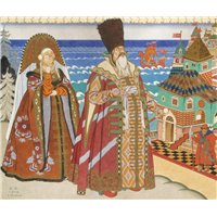 Портреты картины репродукции на заказ - Царь Салтан и Бабариха