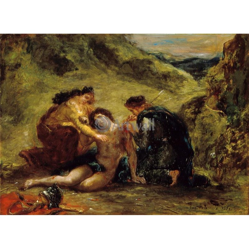 Св.Себастьян и св.Ирина с сопровождающим