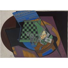 Картина на холсте по фото Модульные картины Печать портретов на холсте Шахматная доска и игральные карты