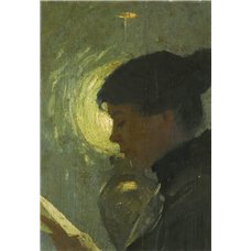 Картина на холсте по фото Модульные картины Печать портретов на холсте Читающая девушка