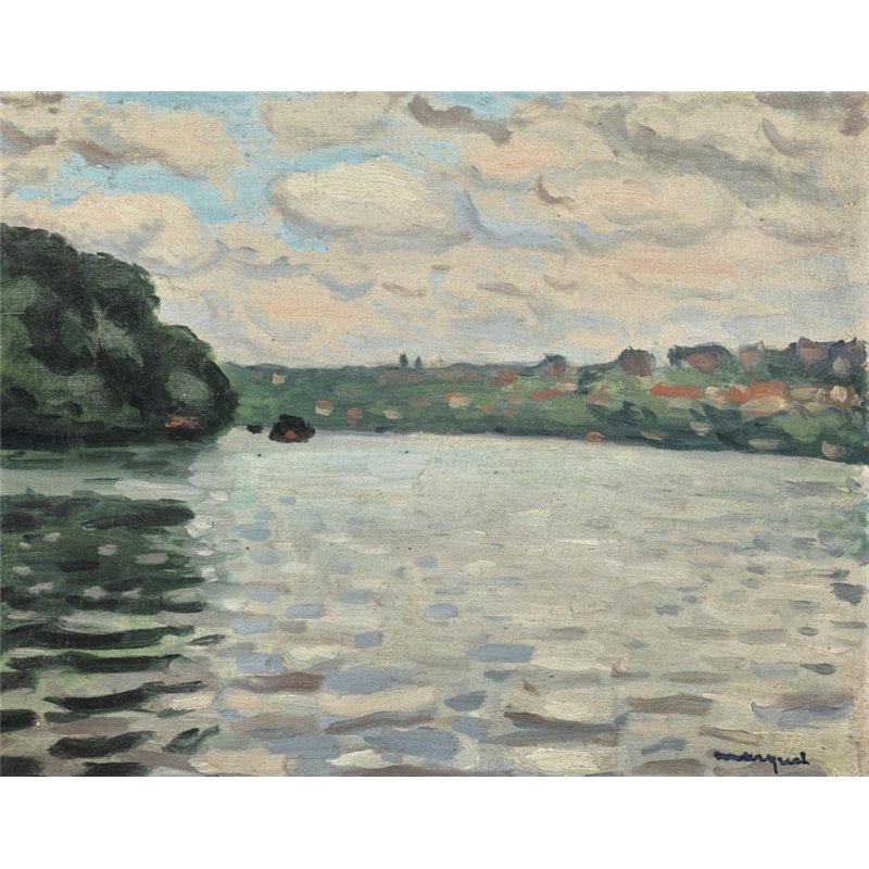 Сена, пасмурно