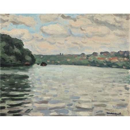 Сена, пасмурно