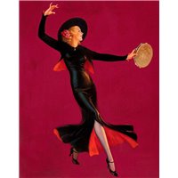 Портреты картины репродукции на заказ - Эглстон Эдвард «Танцующая с бубном»