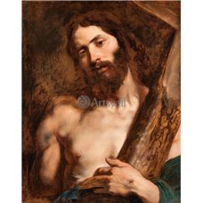 Картина на холсте по фото Модульные картины Печать портретов на холсте Христос, несущий крест