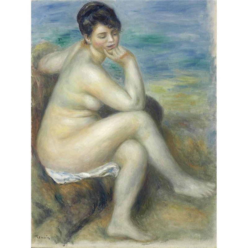 Сидящая купальщица