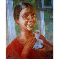 Портреты картины репродукции на заказ - Этюд к чаепитию