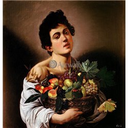 Юноша с корзиной фруктов - Модульная картины, Репродукции, Декоративные панно, Декор стен