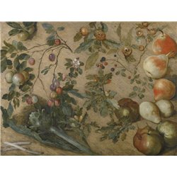 Яблоки и виноград - Модульная картины, Репродукции, Декоративные панно, Декор стен