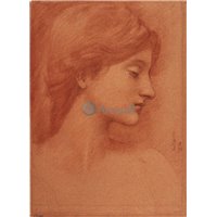Портреты картины репродукции на заказ - Эскиз женской головы