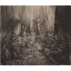 Картина на холсте по фото Модульные картины Печать портретов на холсте Христос на кресте между двумя разбойниками